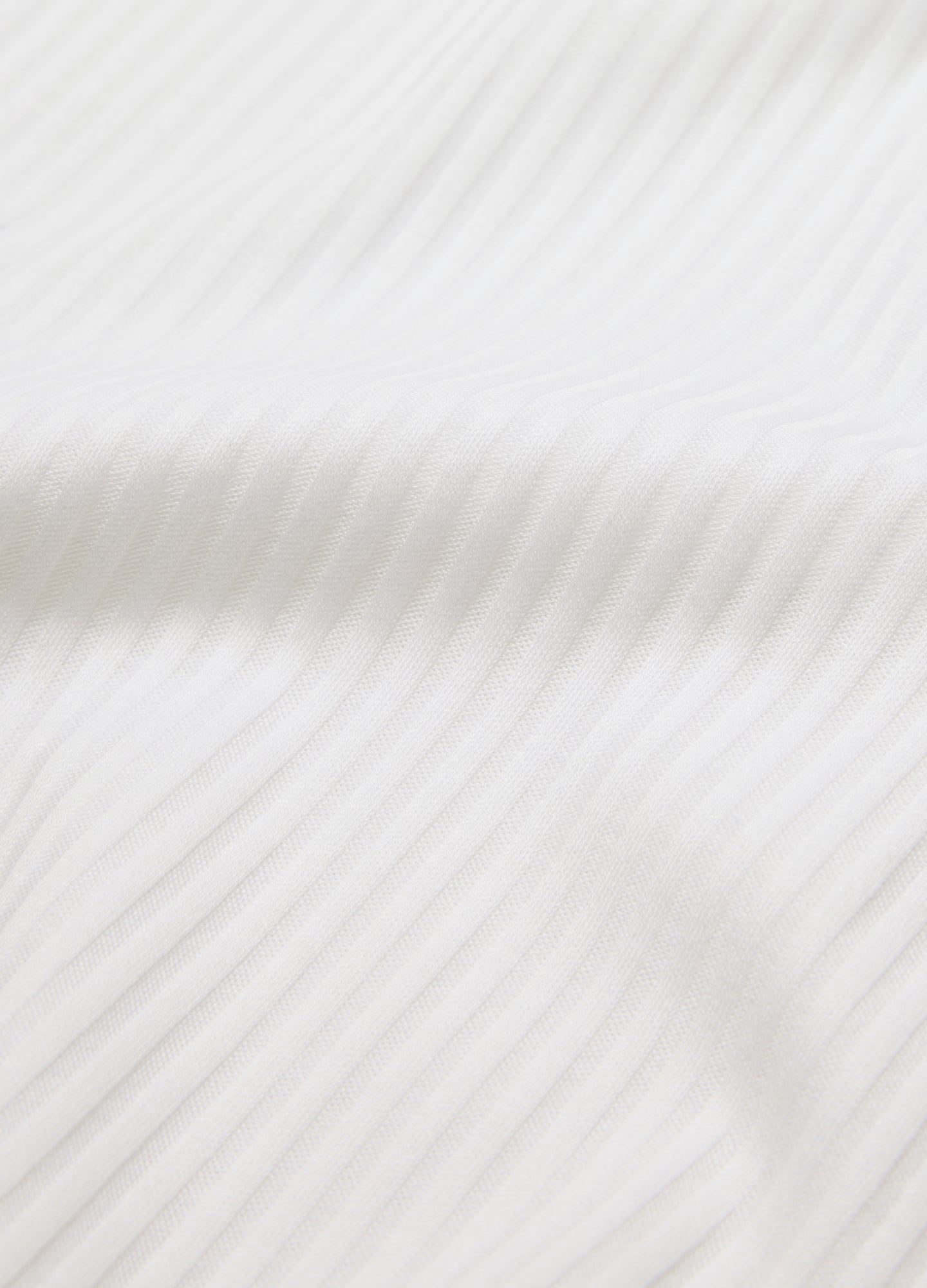 Ribbed Cotton Tank White