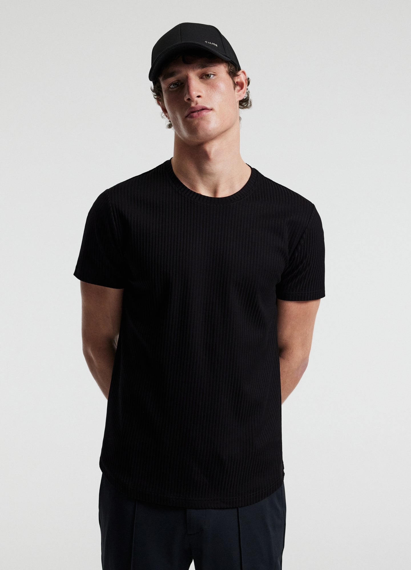Ribbed T-Shirt Black