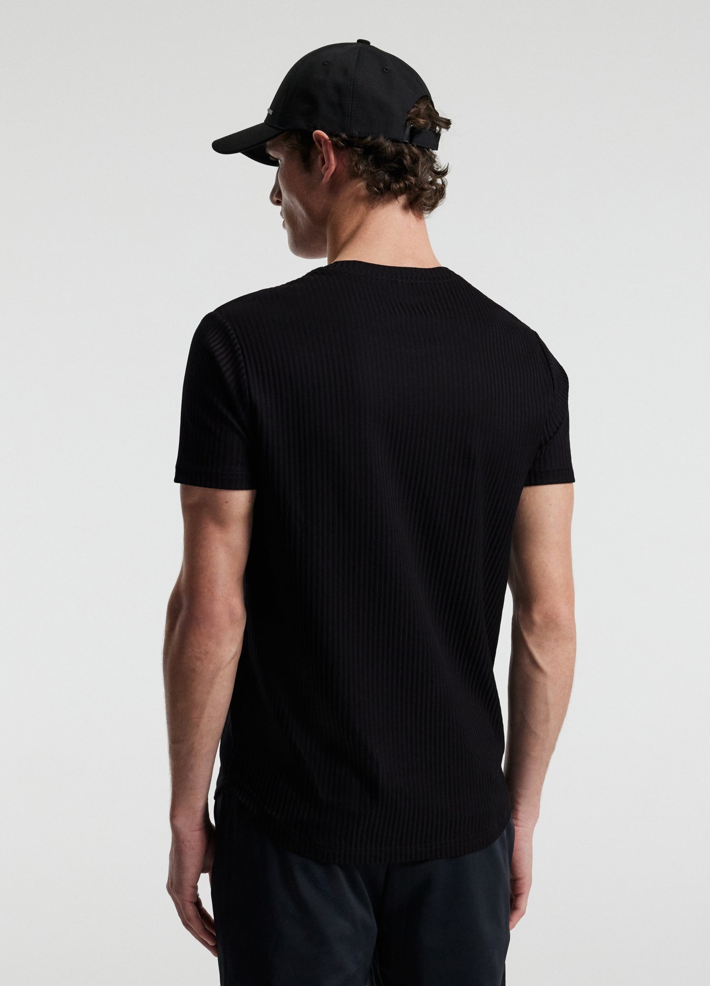 Ribbed T-Shirt Black