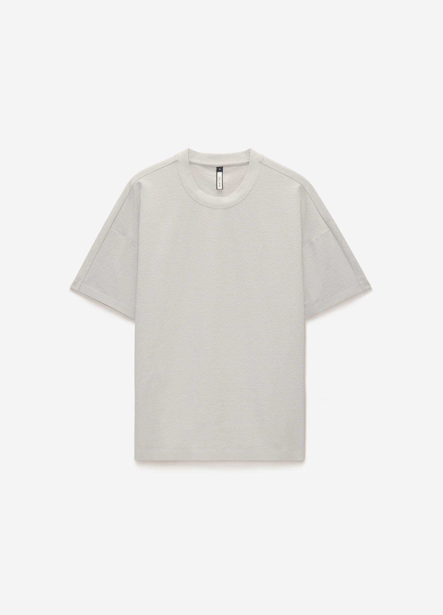 Loose Fit Crepe T-shirt Light Grey