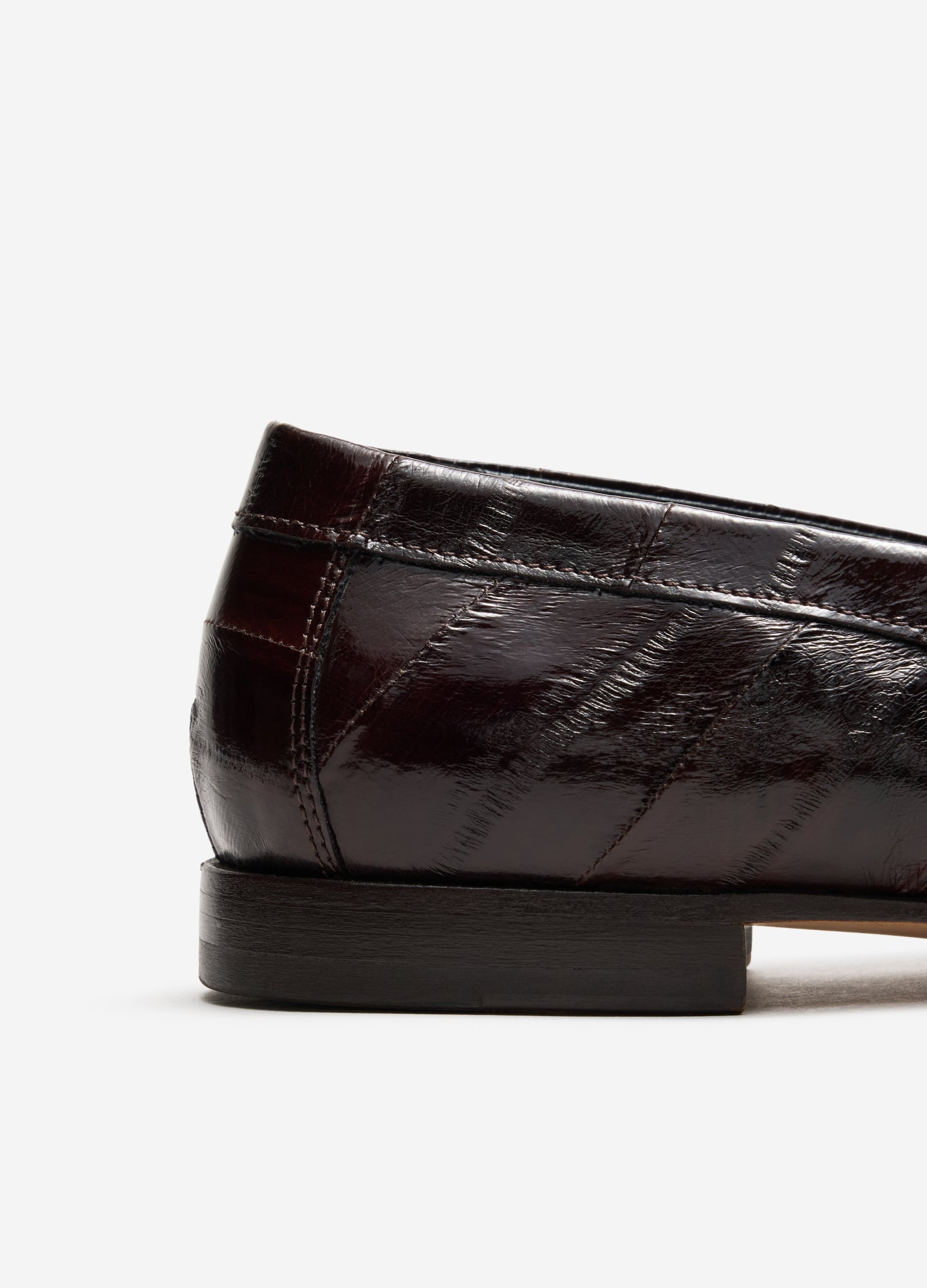 Handmade Eel Leather Loafer Burgundy