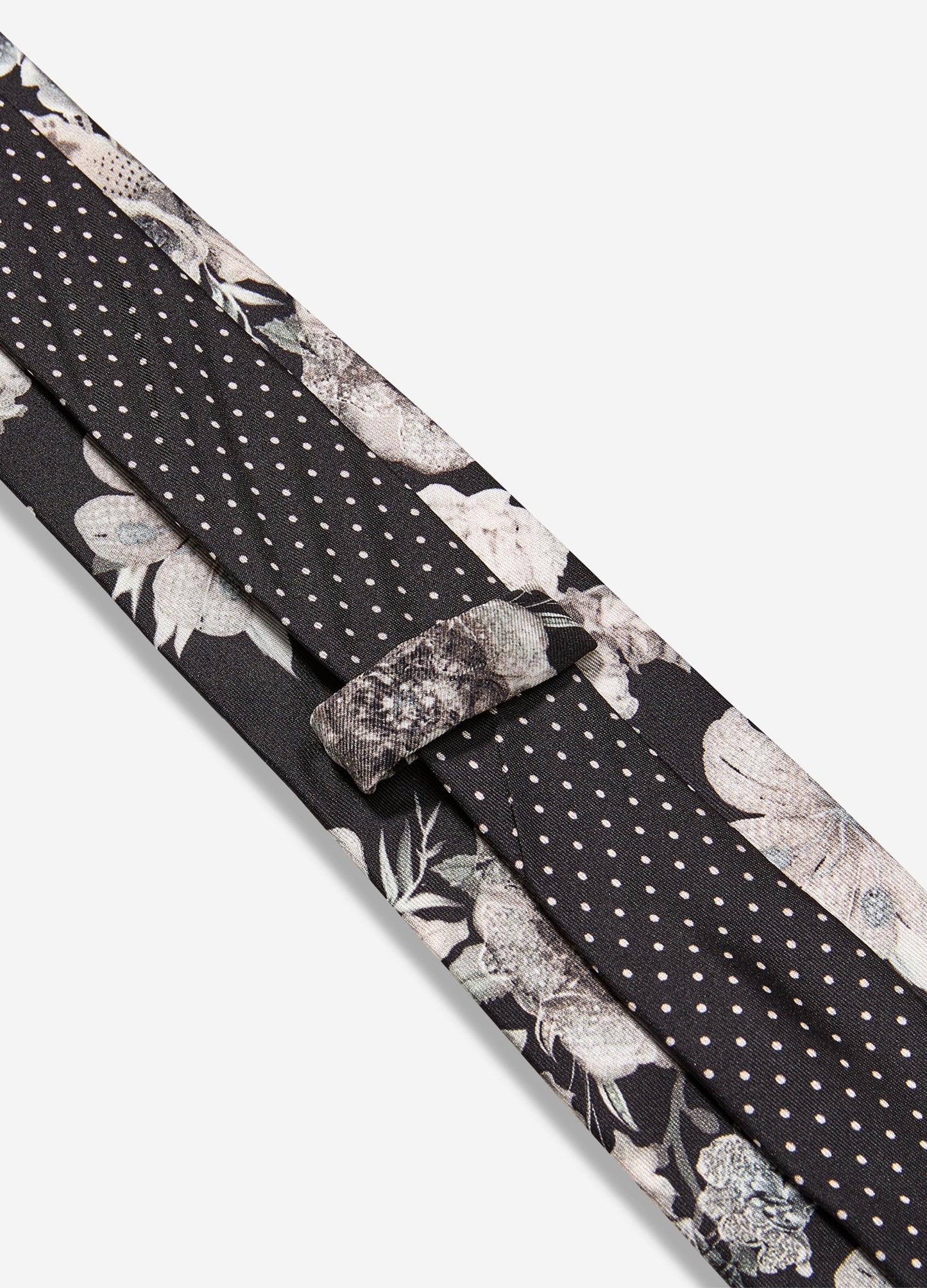 Faded Floral Regular Tie Black Combo