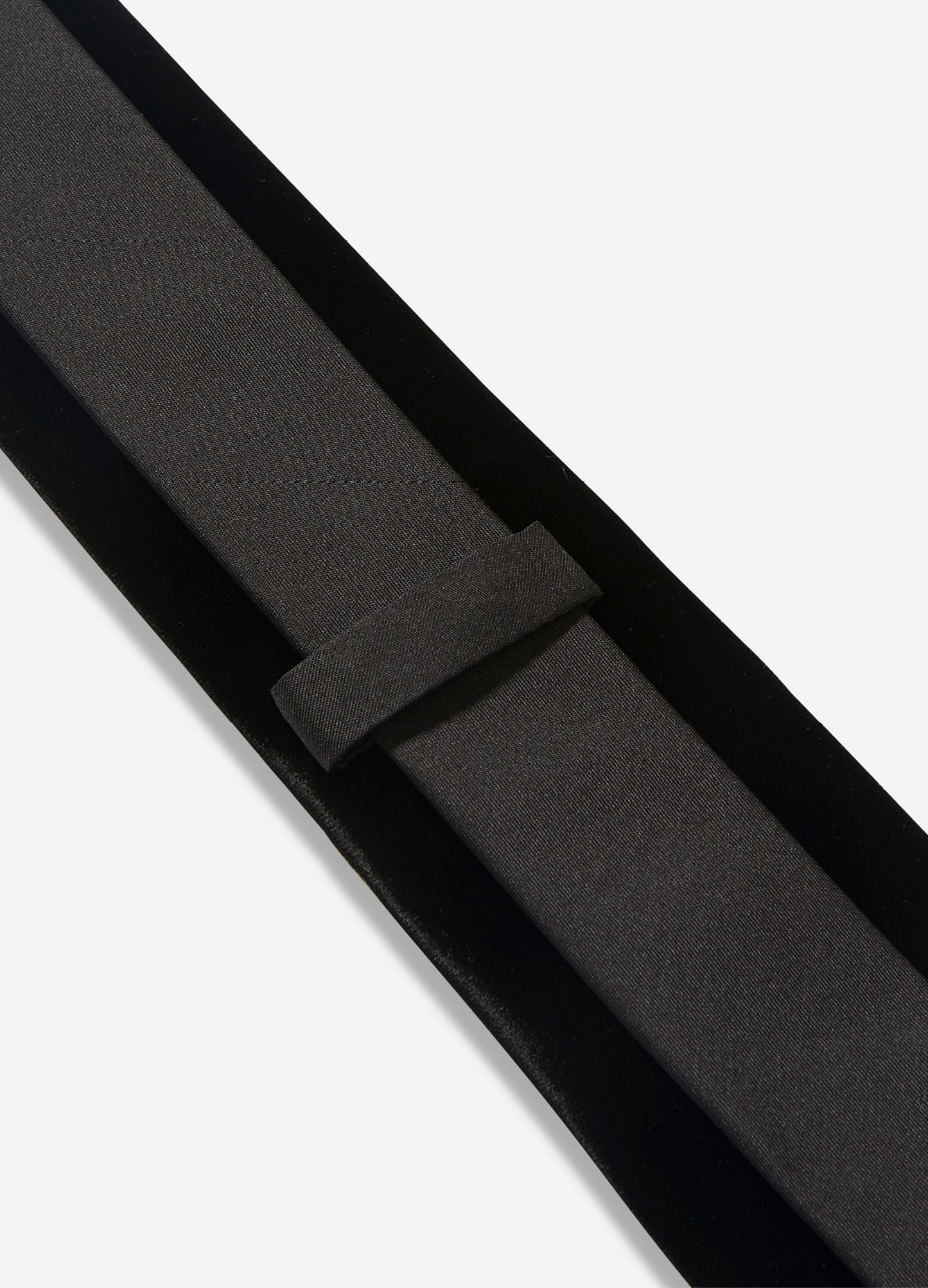 Velvet Regular Tie Black Black