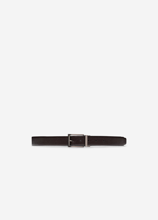 Monti Reversible Leather Belt Black Chocolate Co