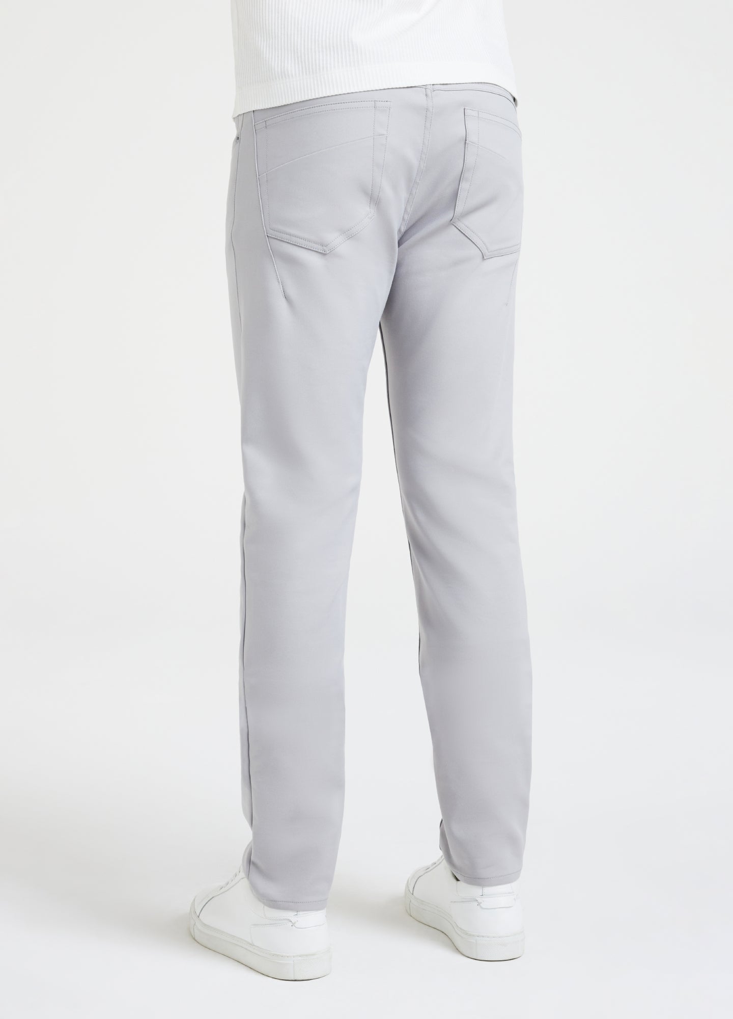 Slim Fit Tech Cotton Stretch Jeans Steel