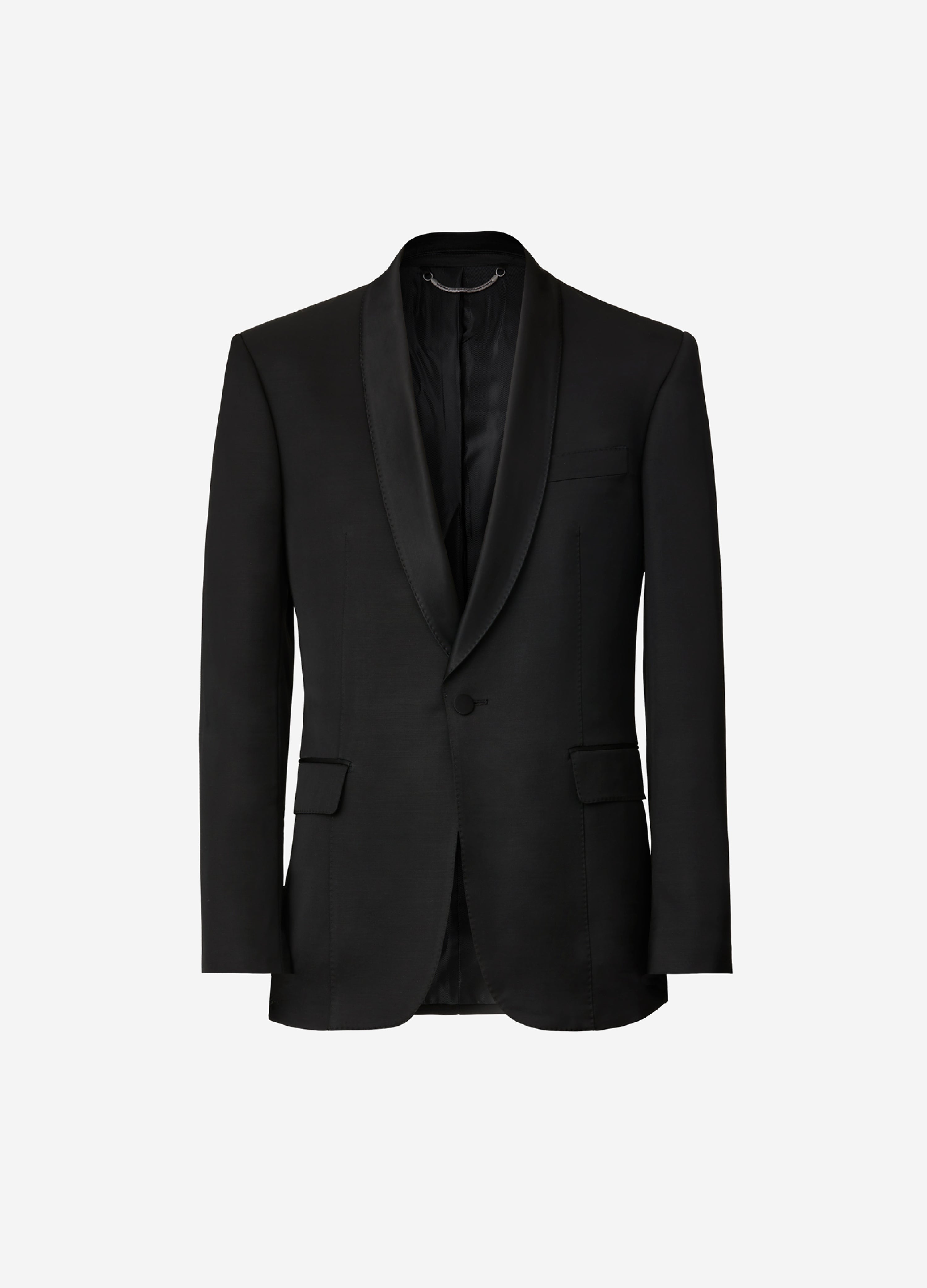 Shawl Collar Tuxedo Jacket Black