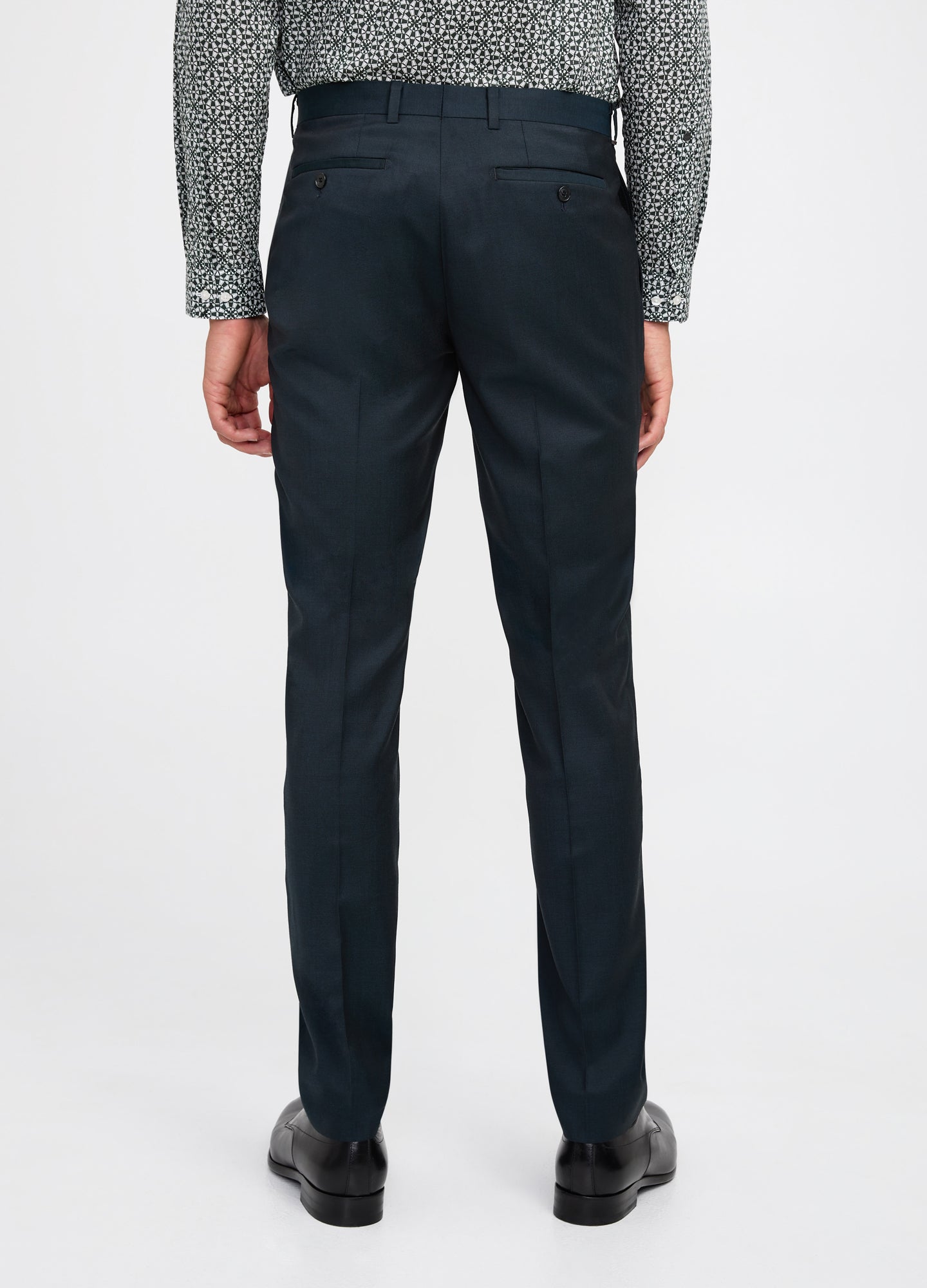 Tonal Twill Suit Pant Dark Green