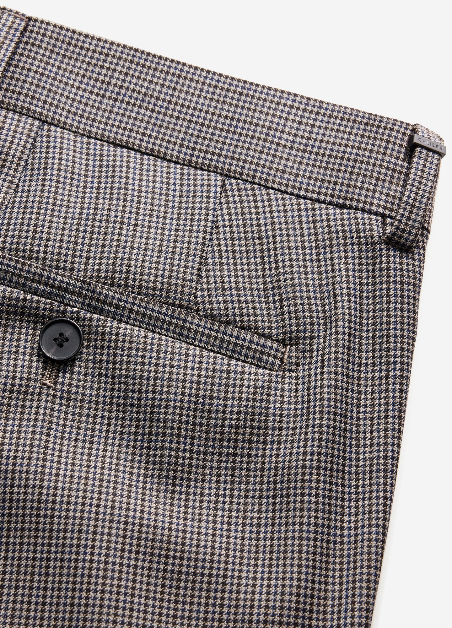 Micro Check Suit Pants Taupe