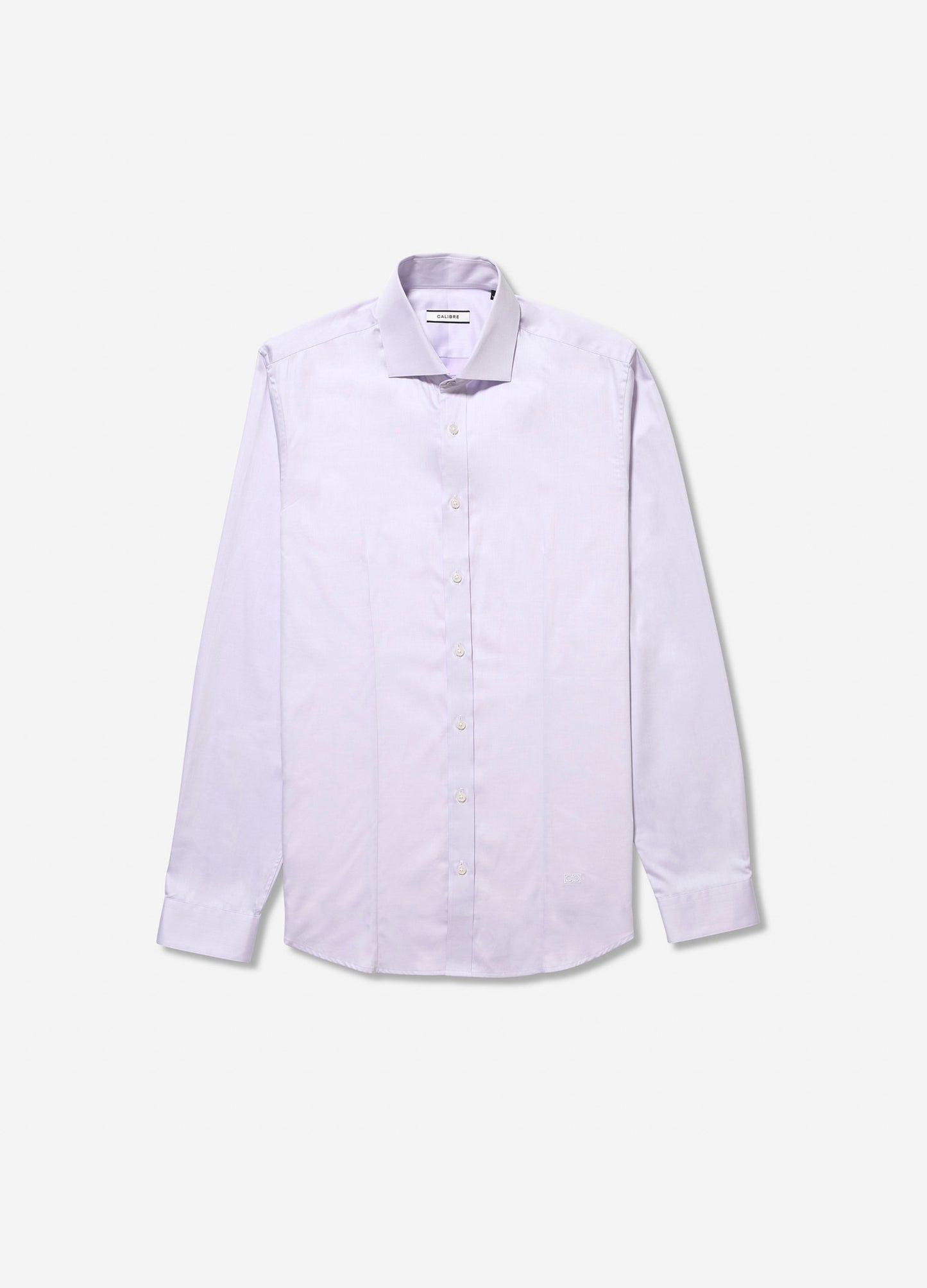 Tailored Fit Cotton Sateen Shirt Lilac