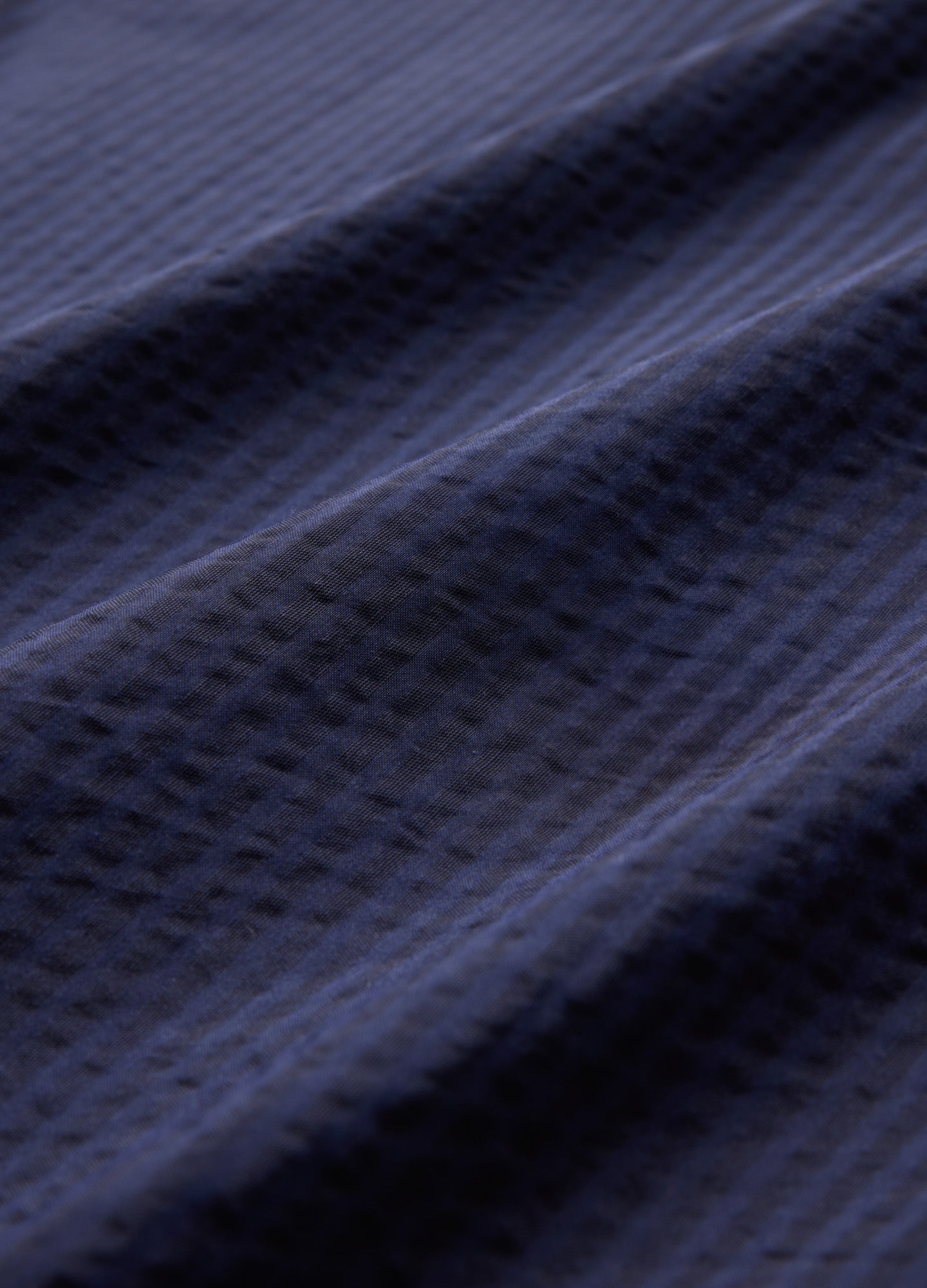 Tech Cotton Seersucker Short Sleeve Shirt Navy