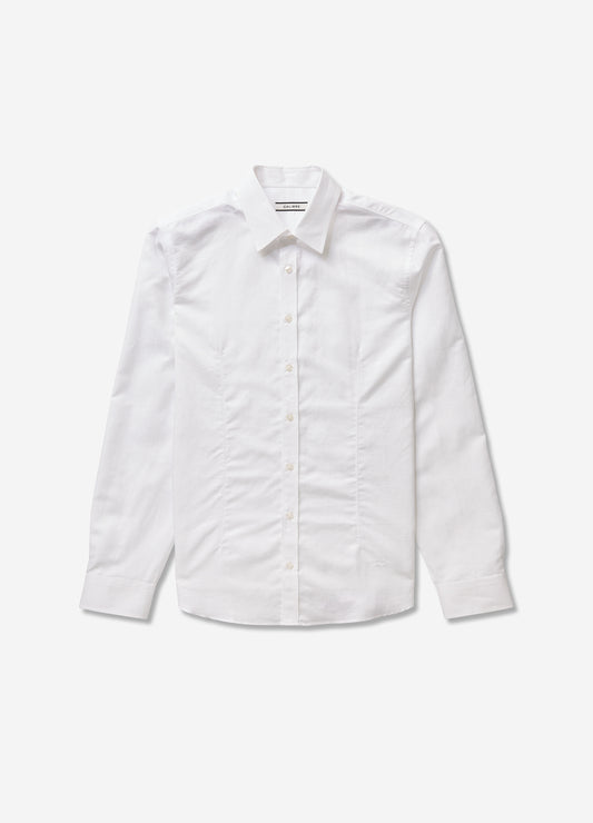 Cotton Linen Shirt White