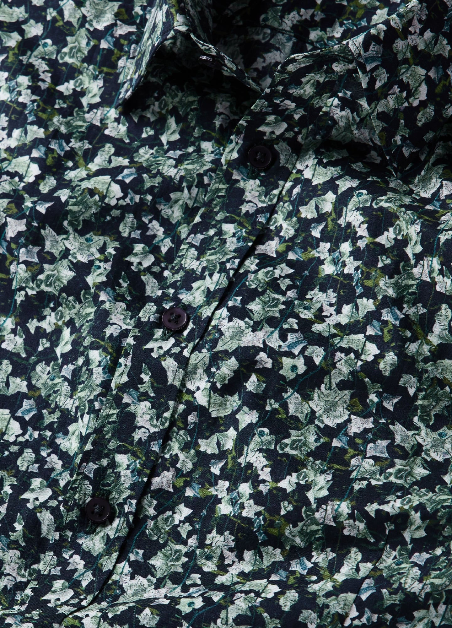 Ivy Print Shirt Dark Green