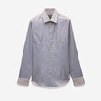 Tri Tone Jacquard Shirt Blue