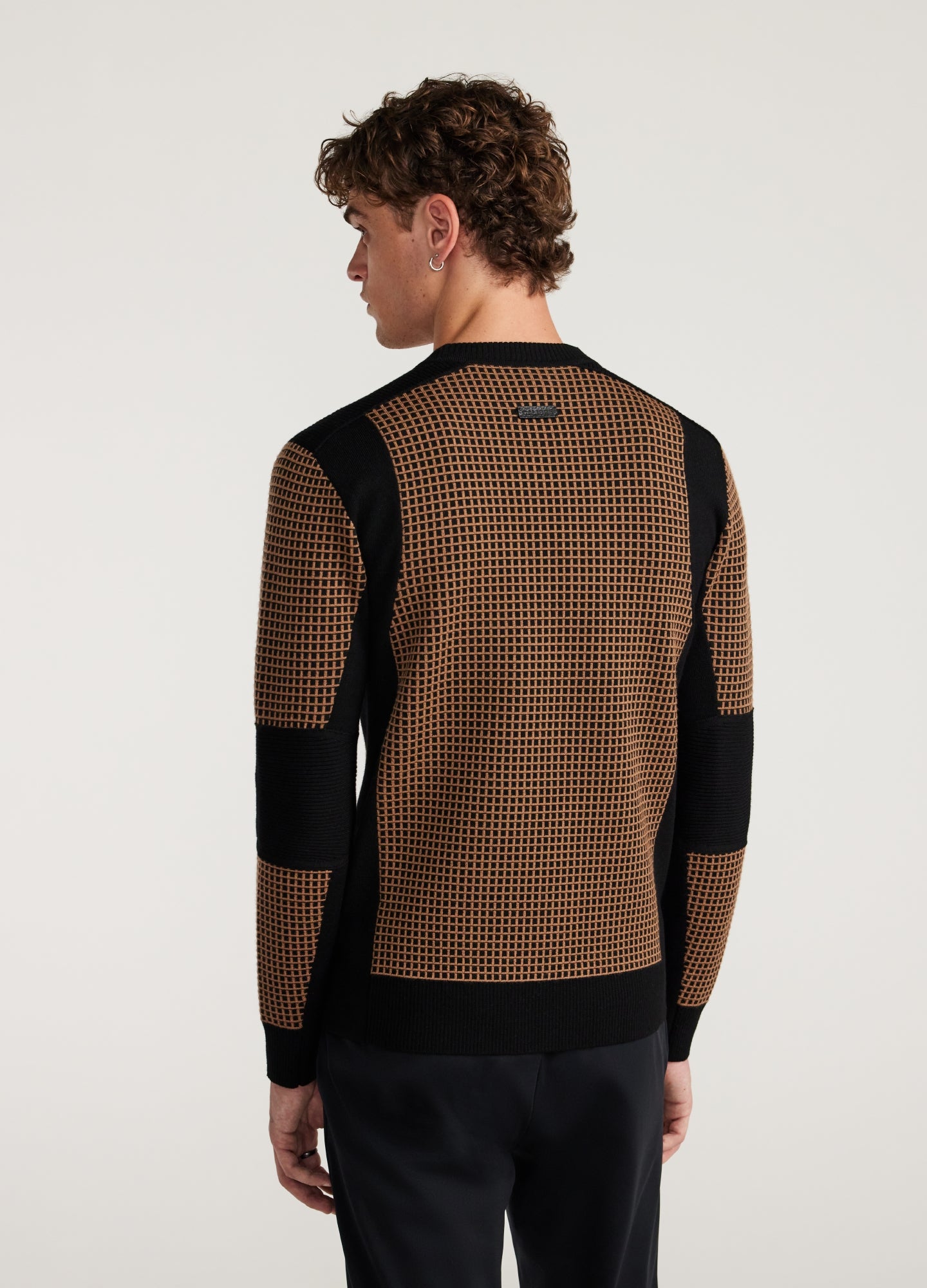 Textured Jacquard Sweater Caramel