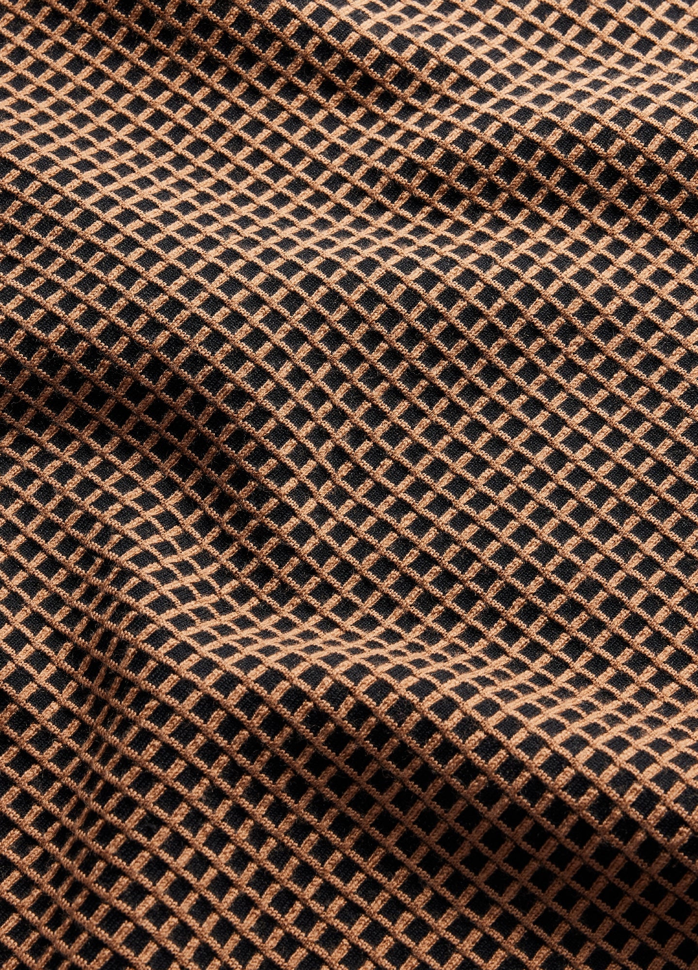 Textured Jacquard Sweater Caramel