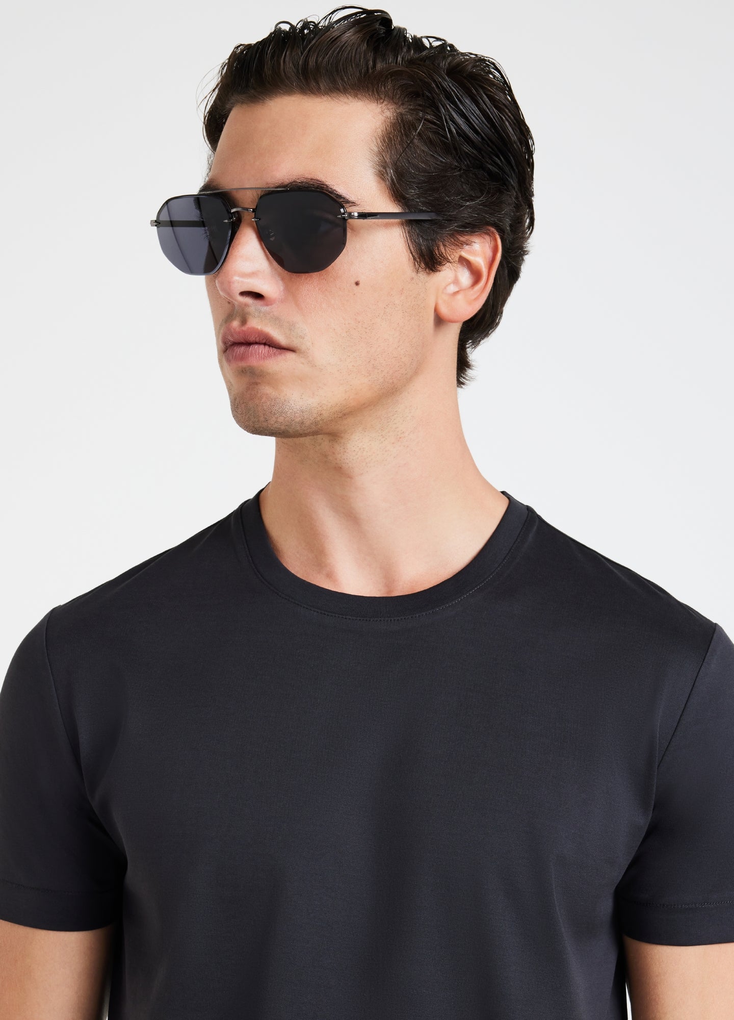 Mercerised Crew Neck T-Shirt Iron