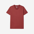 Mercerised Crew Neck T-Shirt Saffron