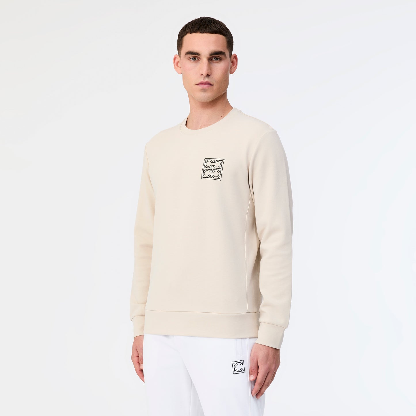 Tech Cotton Sweatshirt Sand
