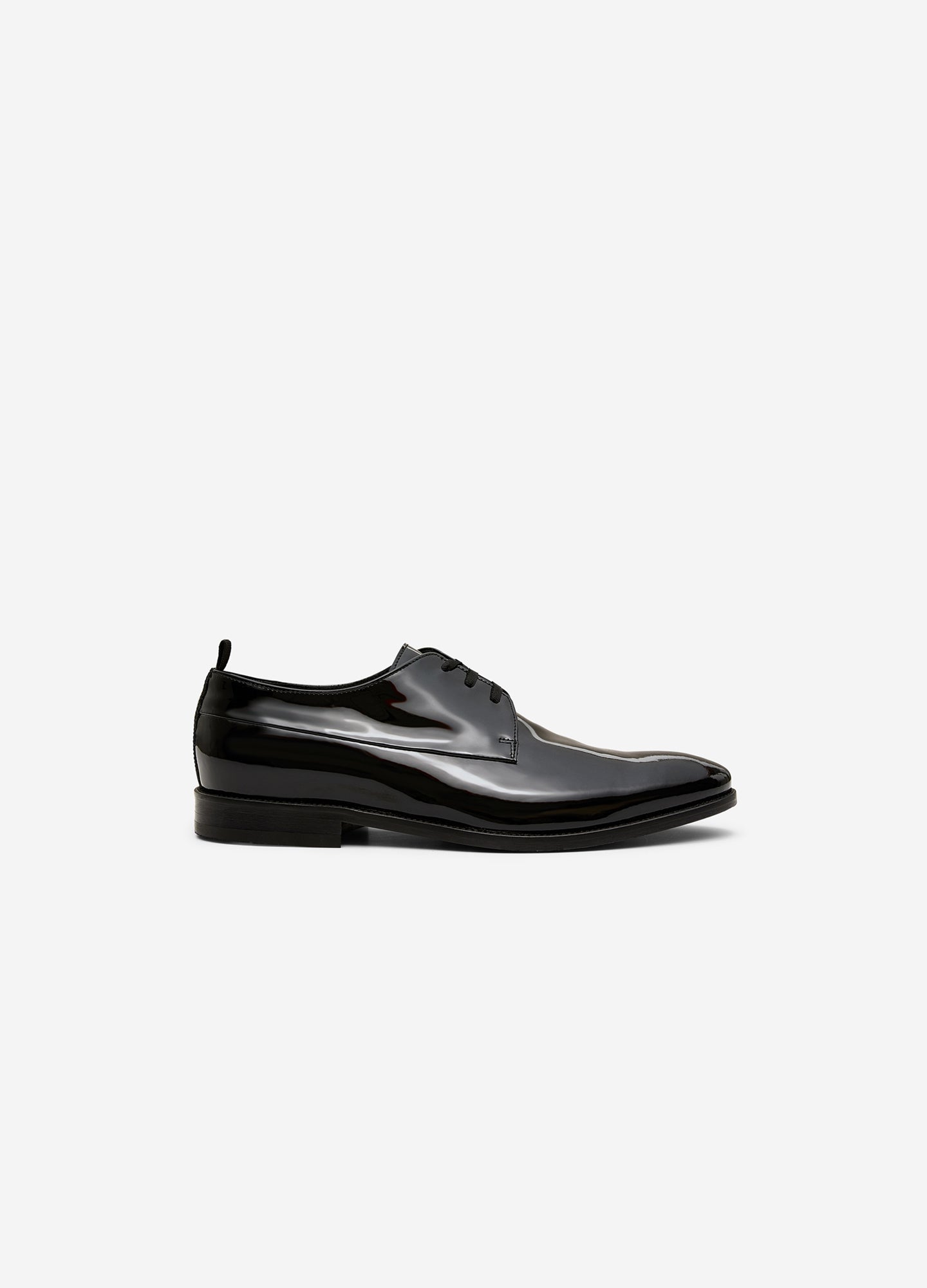 Patent Leather Derby Black