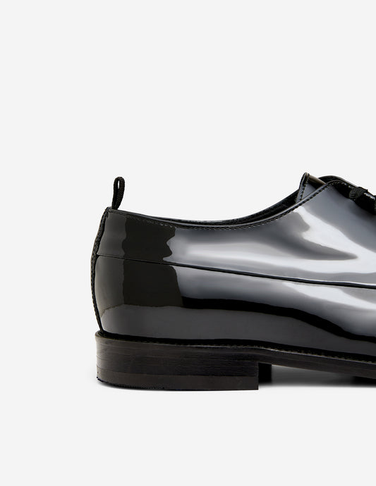 Patent Leather Derby Black