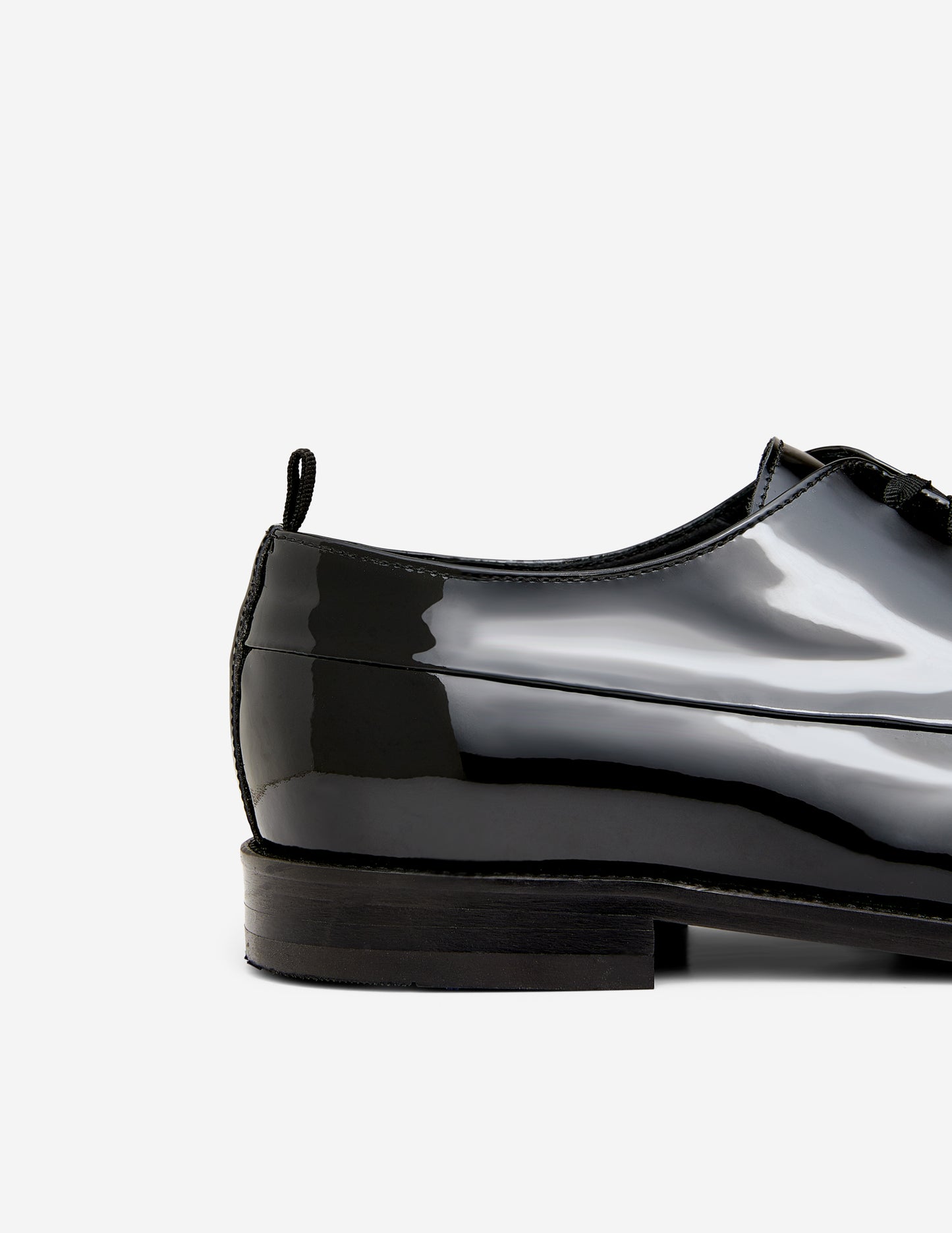 Patent Leather Derby Black
