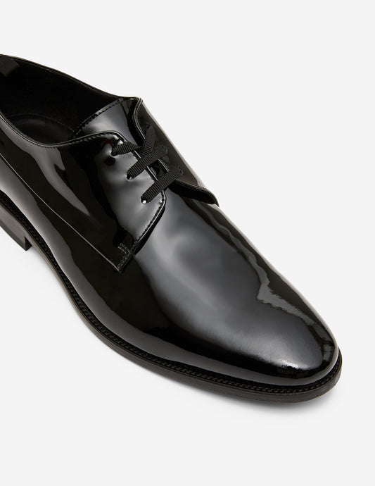Patent Leather Derby Black