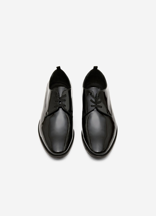 Patent Leather Derby Black