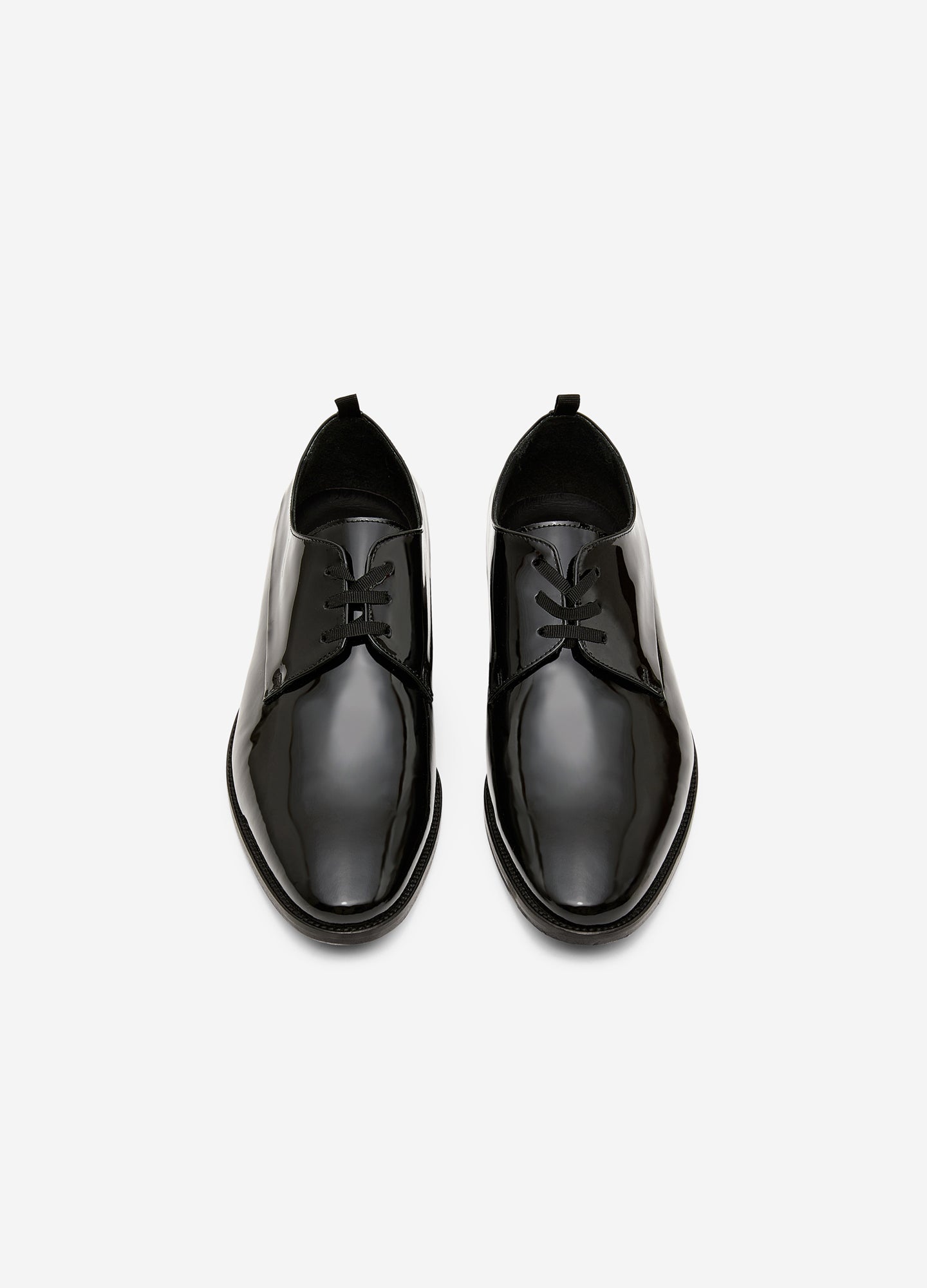 Patent Leather Derby Black