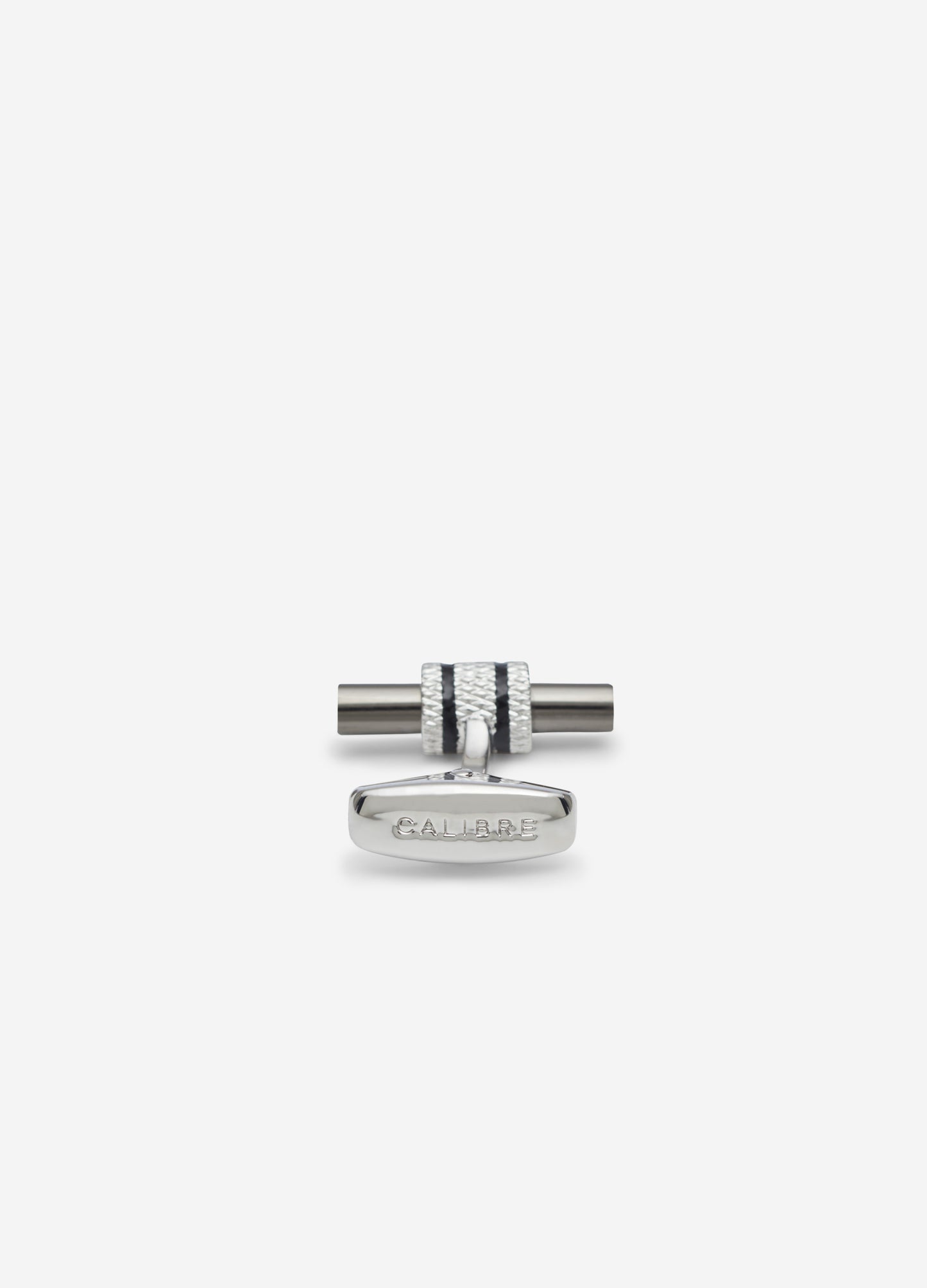 Textured Enamel Bar Cufflinks Gunmetal