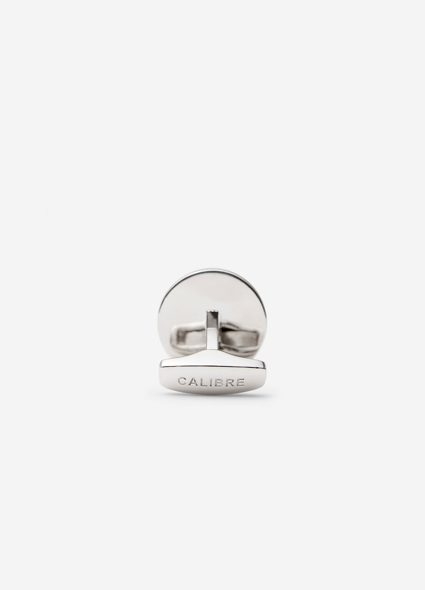 Round Sterling Silver Cufflinks Silver