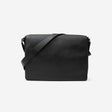 Leather Messenger Bag Black