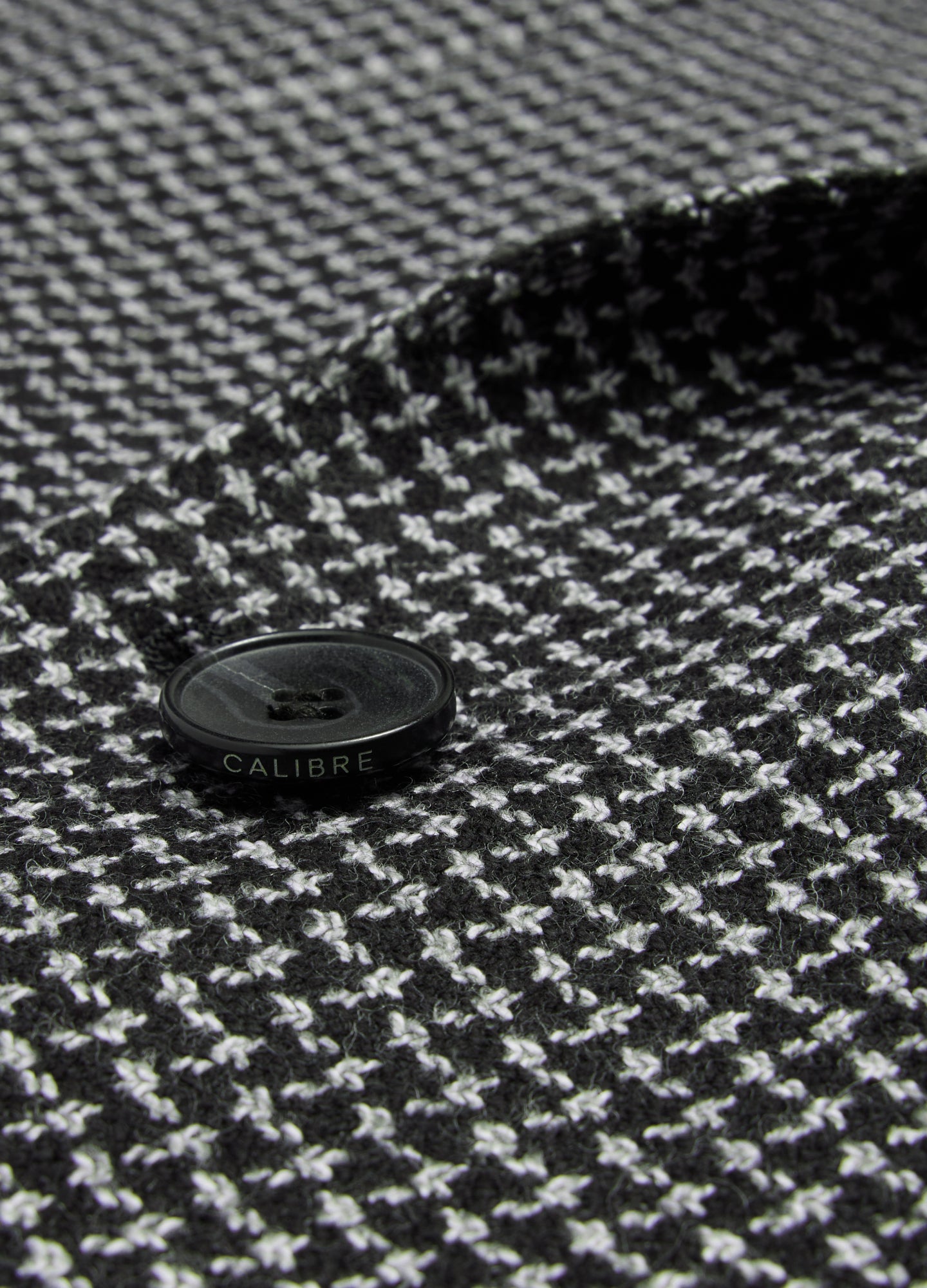 Weave Check Blazer Black