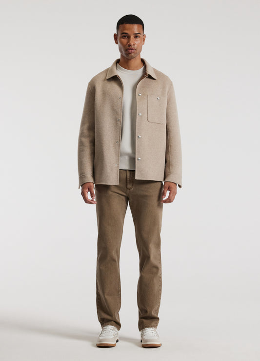 Double Face Shirt Jacket Oatmeal