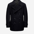 Melton Pea Coat Navy