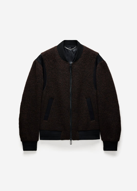 Brushed Varsity Bomber Mahogany