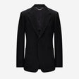 Herringbone Jacquard Blazer Black