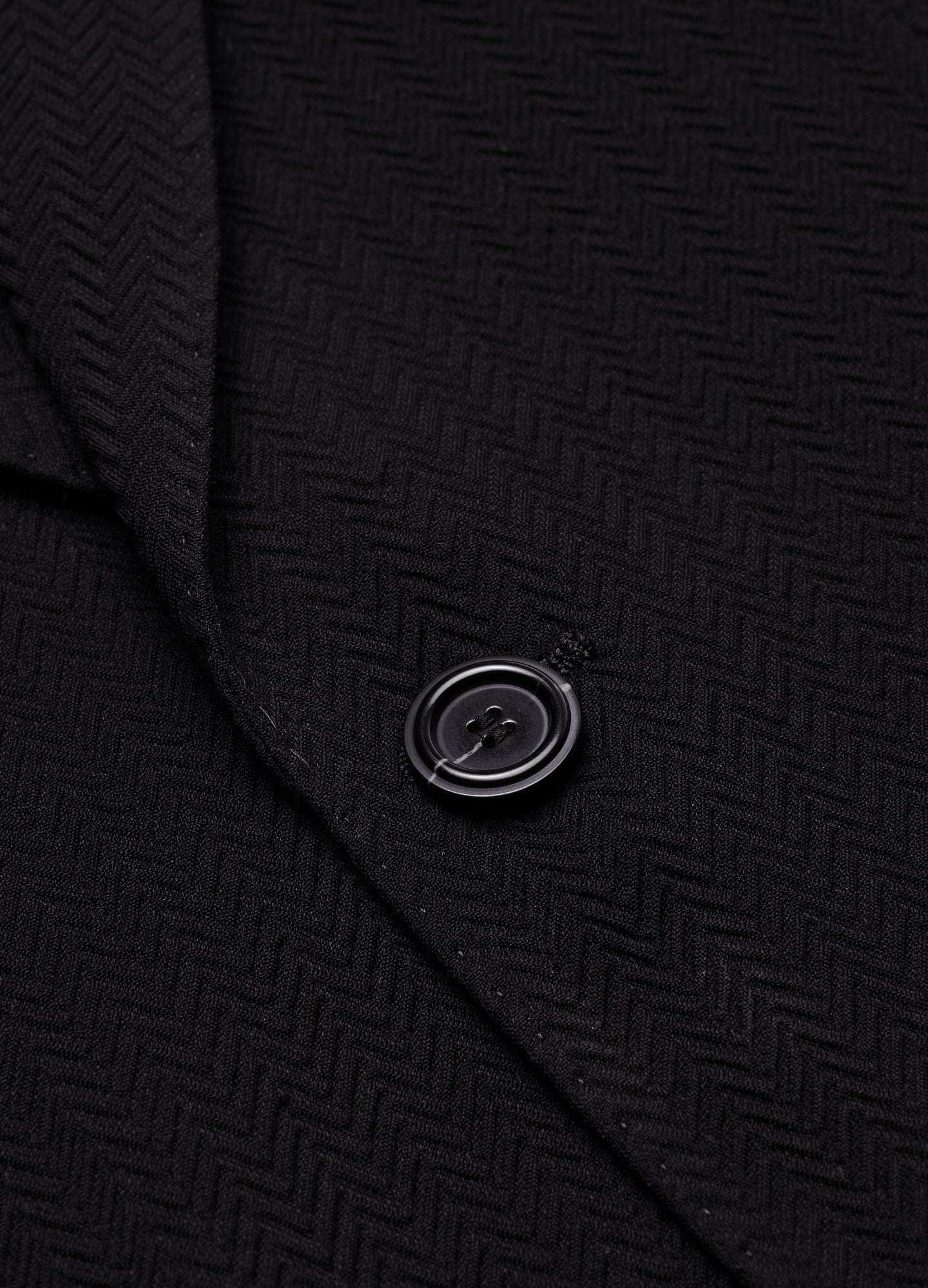 Herringbone Jacquard Blazer Black