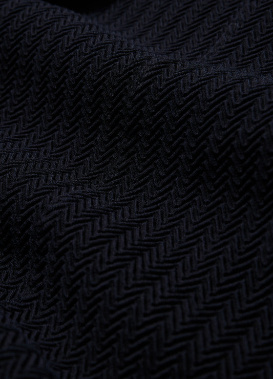 Herringbone Jacquard Blazer Navy
