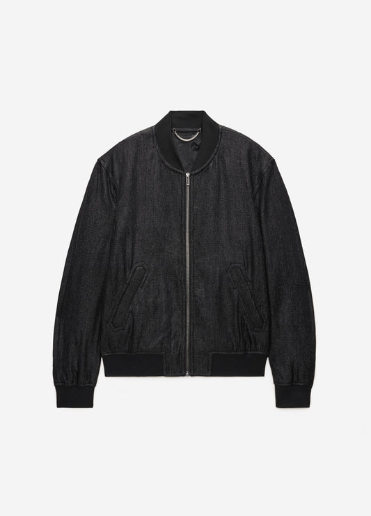 Raffia Bomber Jacket Black