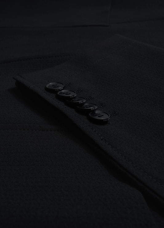 Tech Seersucker Blazer Black