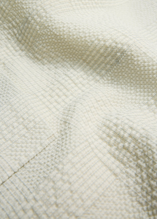 Seersucker Check Blazer Stone