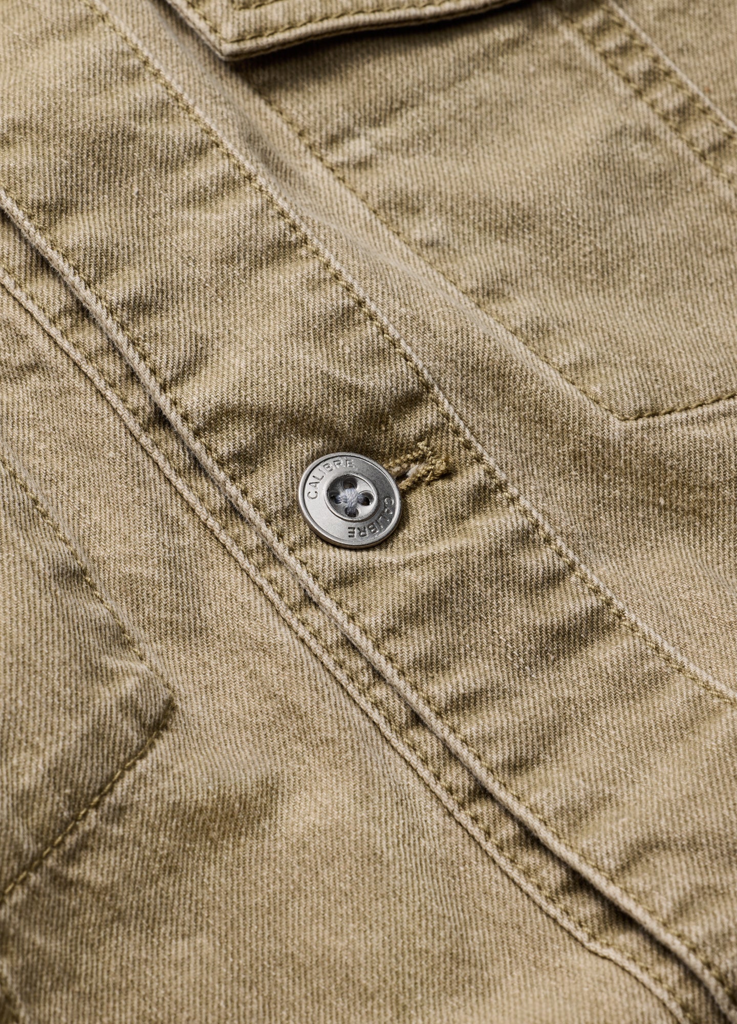 Denim Shirt Jacket Putty