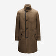 Wool Funnel Neck Coat Camel