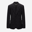 Seersucker Check Blazer Chocolate