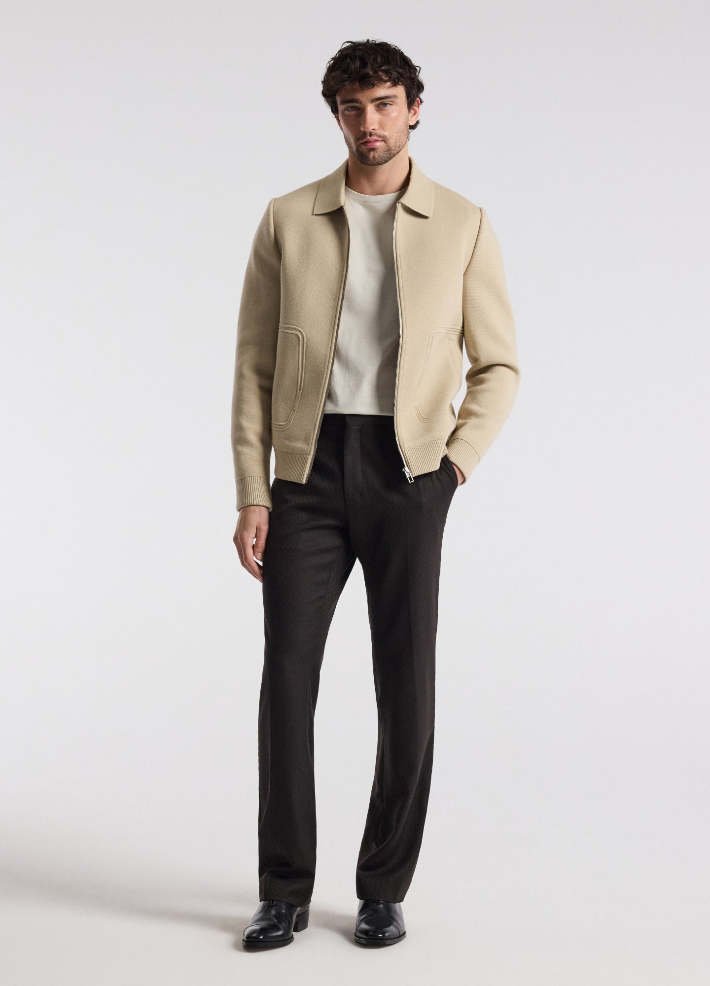 Milano Knit Jacket Stone