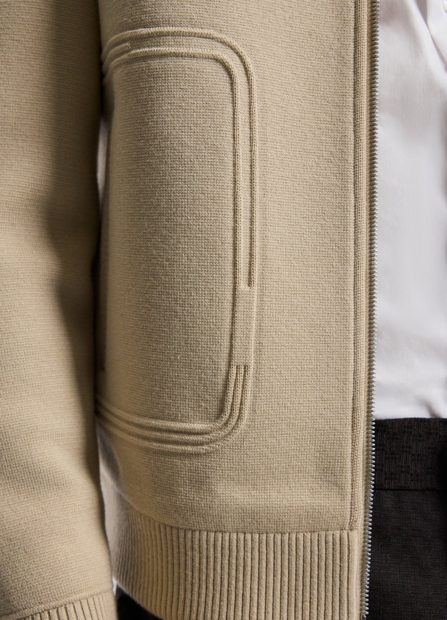 Milano Knit Jacket Stone