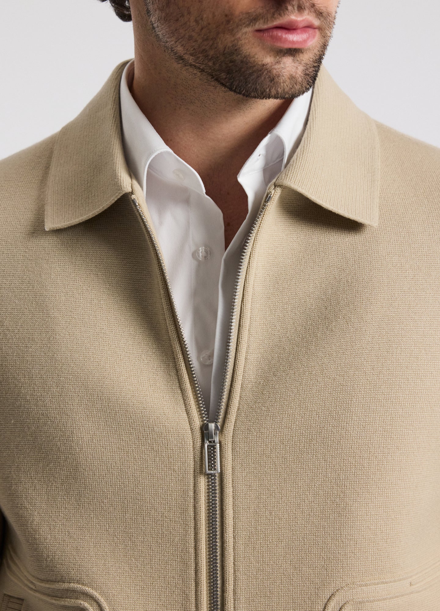 Milano Knit Jacket Stone
