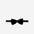 Velvet Silk Bow Tie Black