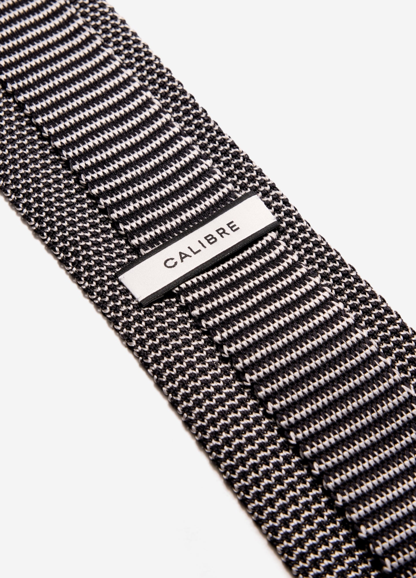 Stripe Silk Knitted Tie Black Combo