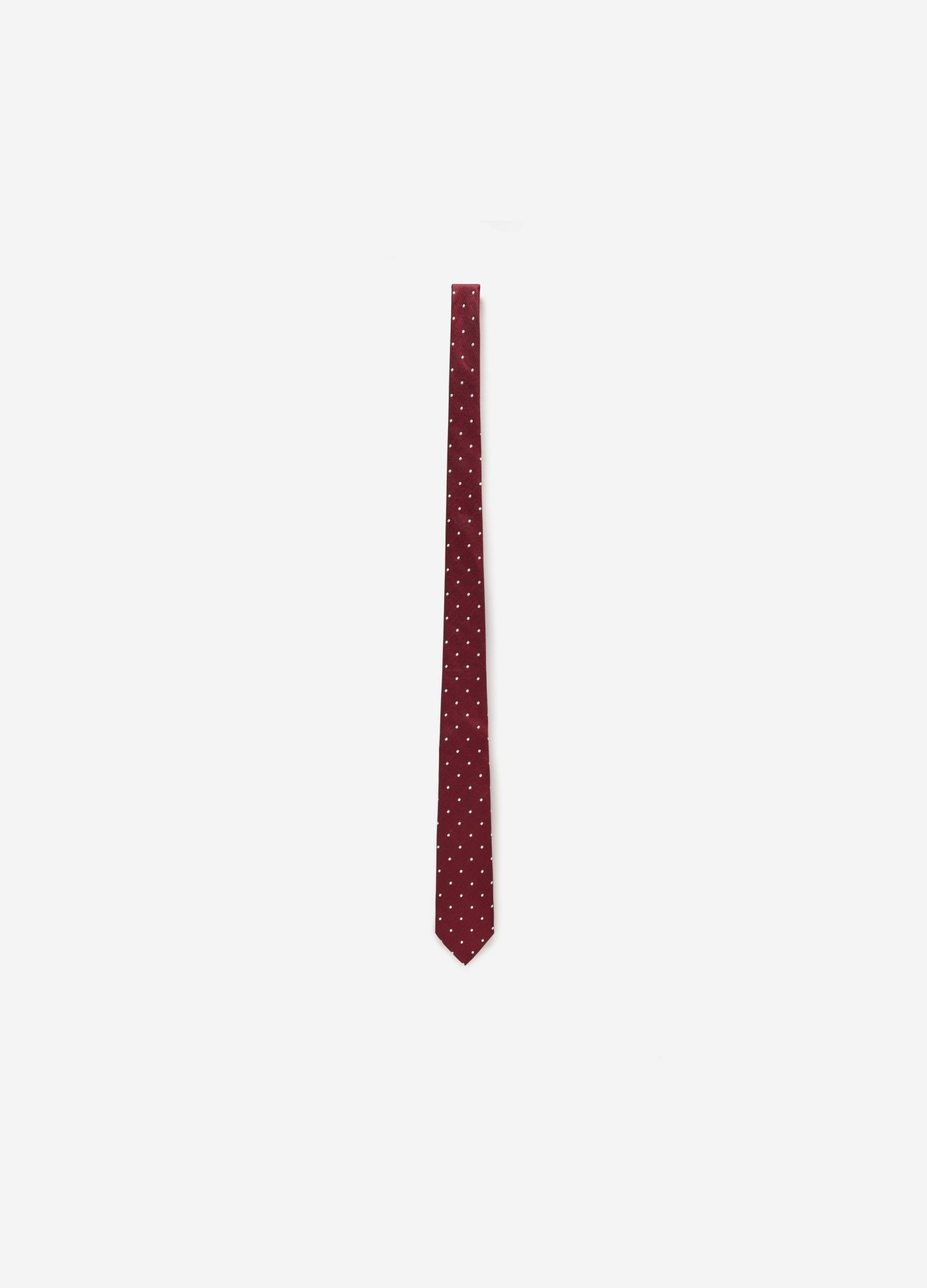 Silk Polkadot Tie Burgundy Combo